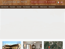 Tablet Screenshot of lalocandadelprete.it